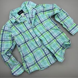 The Children's Place Toddler Boys Long Sleeve Woven Button Up Shirt